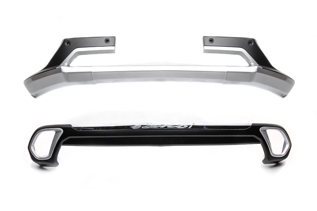Front and Rear Bumper Extensions (2 pcs, 2015-2018) for Mitsubishi Outlander 2012-2021 - image 4