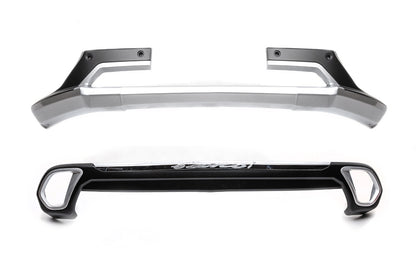 Front and Rear Bumper Extensions (2 pcs, 2015-2018) for Mitsubishi Outlander 2012-2021 - image 4