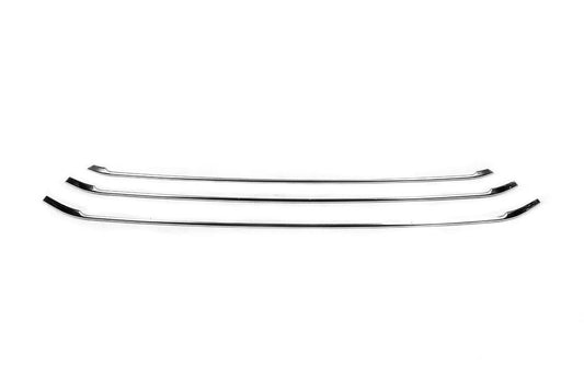 Covers on the bumper grill (3 pcs., stainless steel) for Renault Kangoo/Express 2021↗ - Reelken Auto
