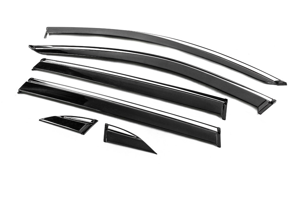 Window Deflectors with Chrome Trim Niken Luxury (6 pcs) for Toyota Rav 4 2019- - image 3
