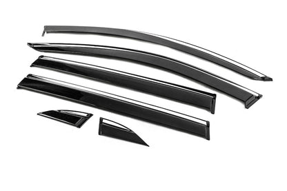 Window Deflectors with Chrome Trim Niken Luxury (6 pcs) for Toyota Rav 4 2019- - image 3