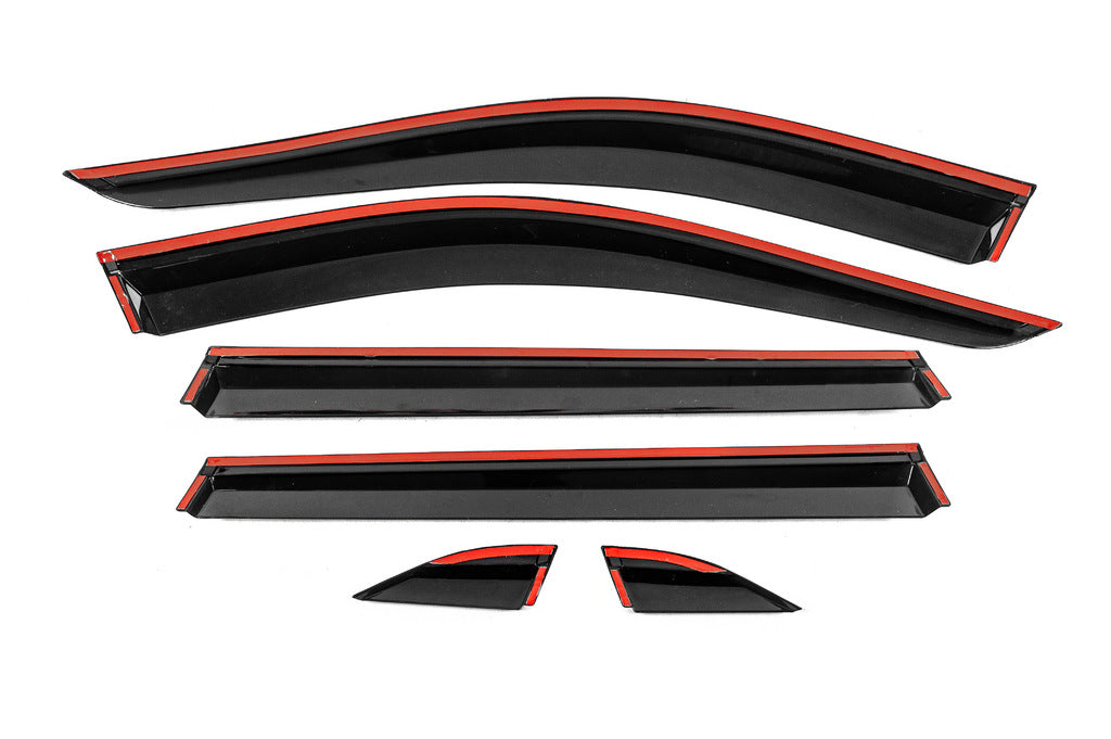 Window Deflectors with Chrome Trim Niken Luxury (6 pcs) for Toyota Rav 4 2019- - image 4