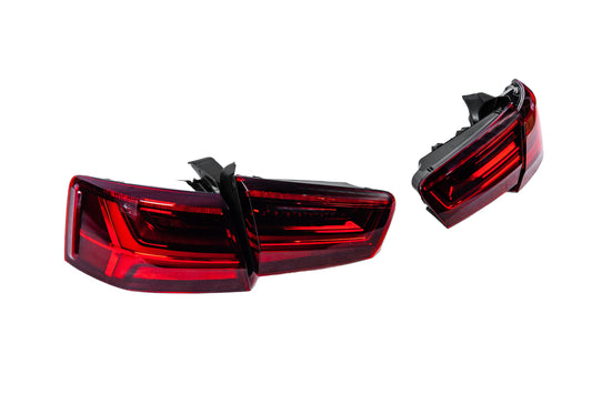LOW-Profile LED Tail Lights (2014-2017, 2 pcs) for Audi A6 C7 2011-2017 - image 2