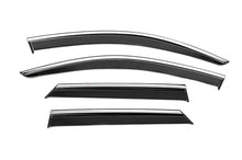 Window Deflectors with Chrome Trim Niken Luxury (4 pcs) for Volkswagen T-Roc 2017-2025 - image 1