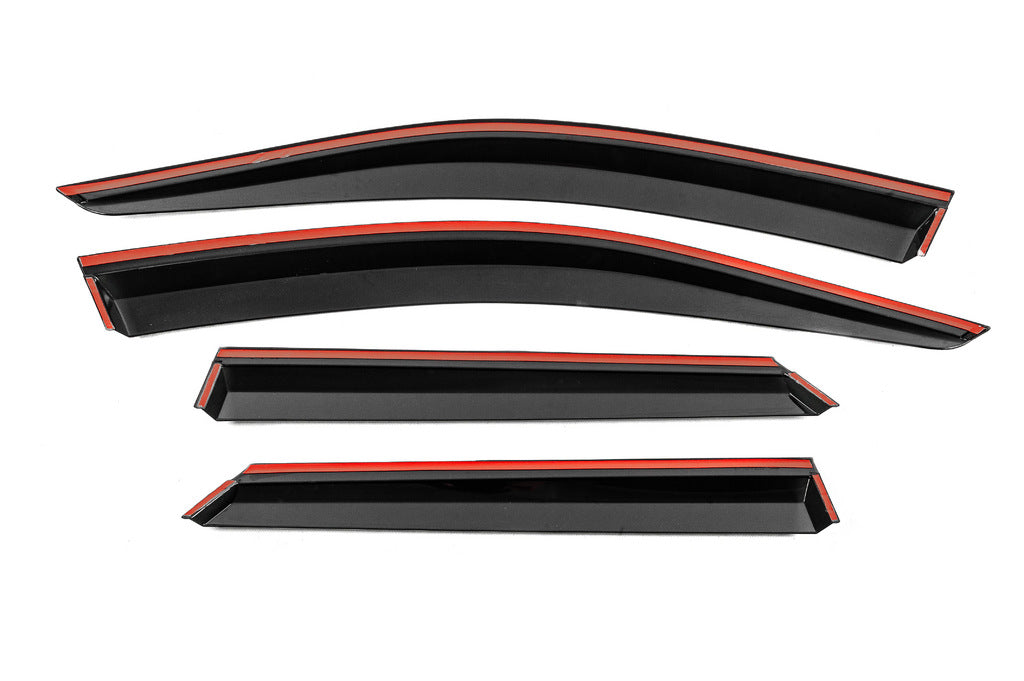 Window Deflectors with Chrome Trim Niken Luxury (4 pcs) for Volkswagen T-Roc 2017-2025 - image 3