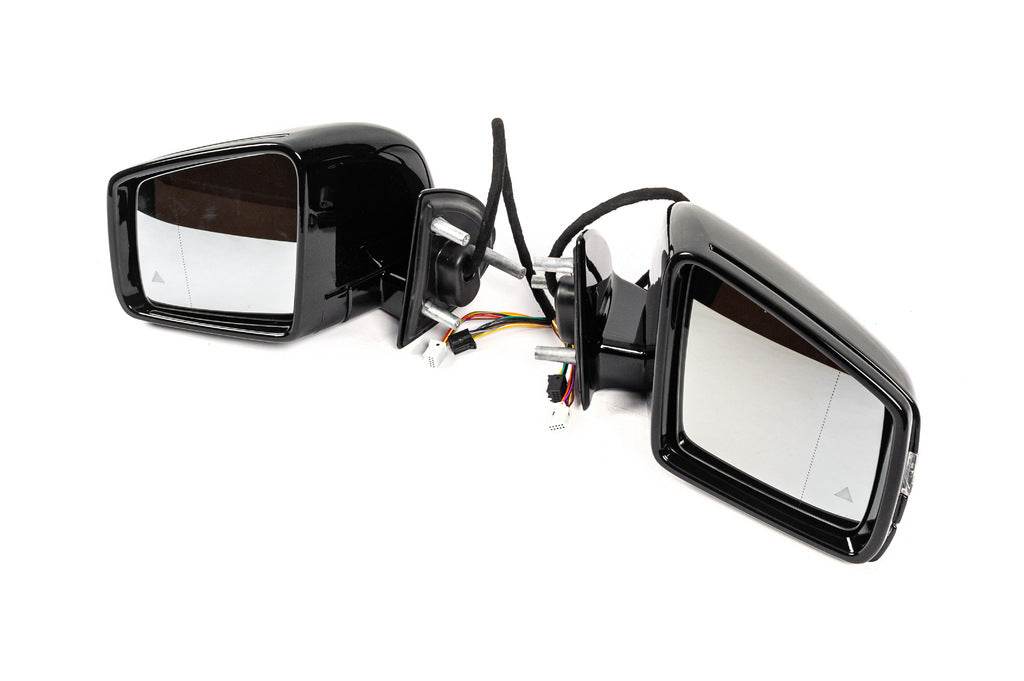 Mirror restyling (Black, 2 pcs) for Mercedes GL class X164 - Reelken Auto