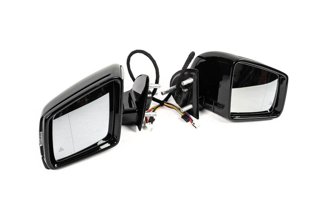 Mirror restyling (Black, 2 pcs) for Mercedes GL class X164 - Reelken Auto