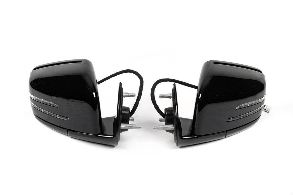 Mirror restyling (Black, 2 pcs) for Mercedes GL class X164 - Reelken Auto