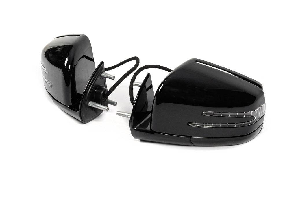Mirror restyling (Black, 2 pcs) for Mercedes GL class X164 - Reelken Auto