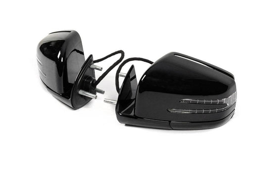 Mirror restyling (Black, 2 pcs) for Mercedes GL class X164 - Reelken Auto