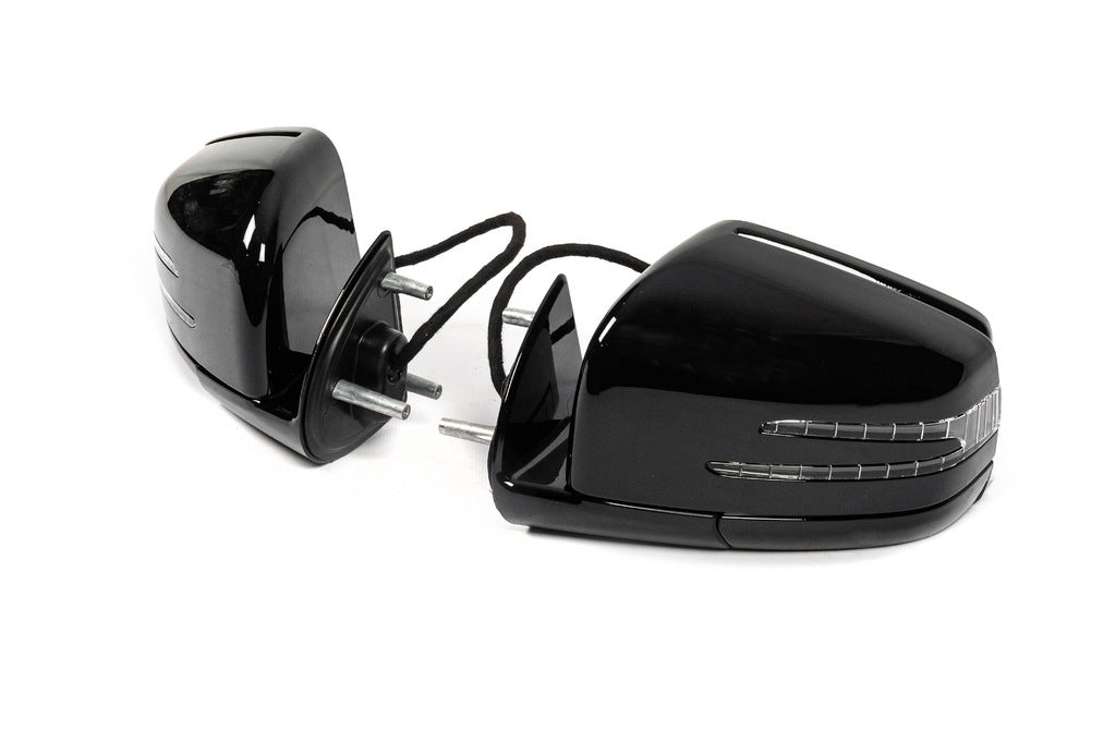 Facelift Mirrors (Black, 2 pcs) for Mercedes GL сlass X164 2006-2012 - image 1