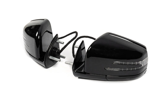Facelift Mirrors (Black, 2 pcs) for Mercedes GL сlass X164 2006-2012 - image 1