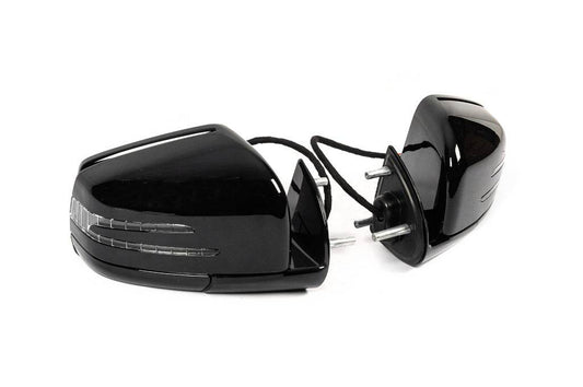 Restyling mirrors (2 pcs, black) for Mercedes ML W164 - Reelken Auto