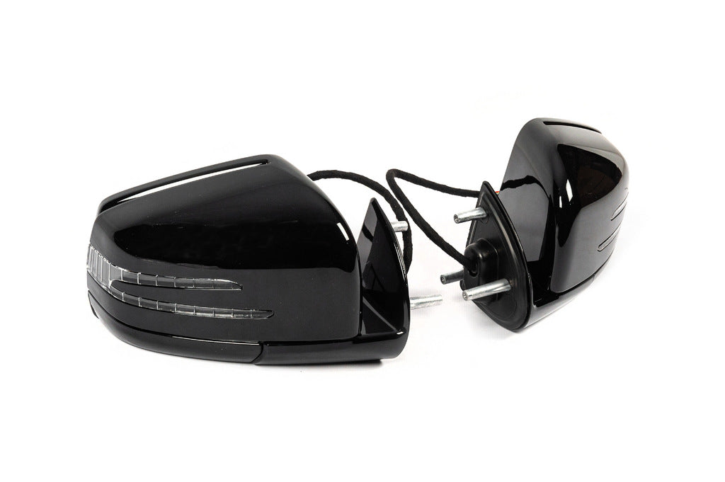 Facelift Mirrors (2 pcs, black) for Mercedes ML W164 2005-2011 - image 1