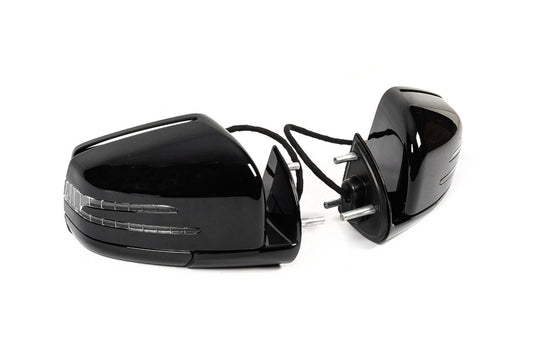 Facelift Mirrors (2 pcs, black) for Mercedes ML W164 2005-2011 - image 1