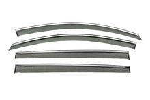 Window Deflectors with Chrome Trim Niken Luxury (4 pcs) for Volkswagen Touran 2010-2015 - image 1