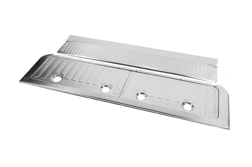 Set of inserts in the trunk (stainless steel) for Toyota Land Cruiser 200 - Reelken Auto