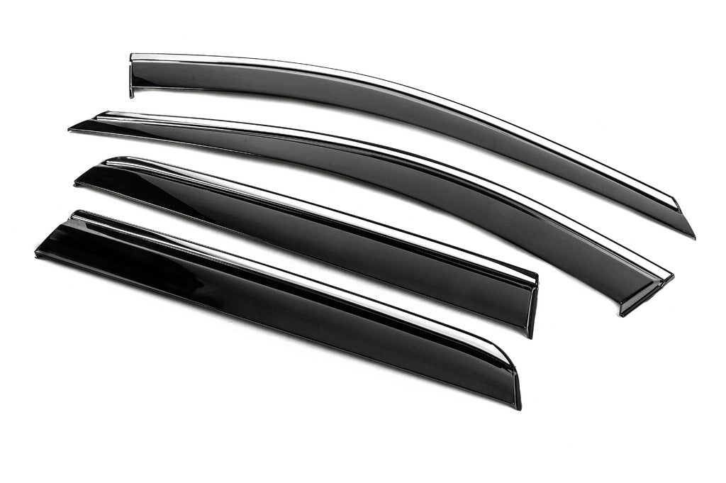 Window Deflectors with Chrome Trim Niken Luxury (4 pcs) for Volvo XC90 2002-2014 - image 3