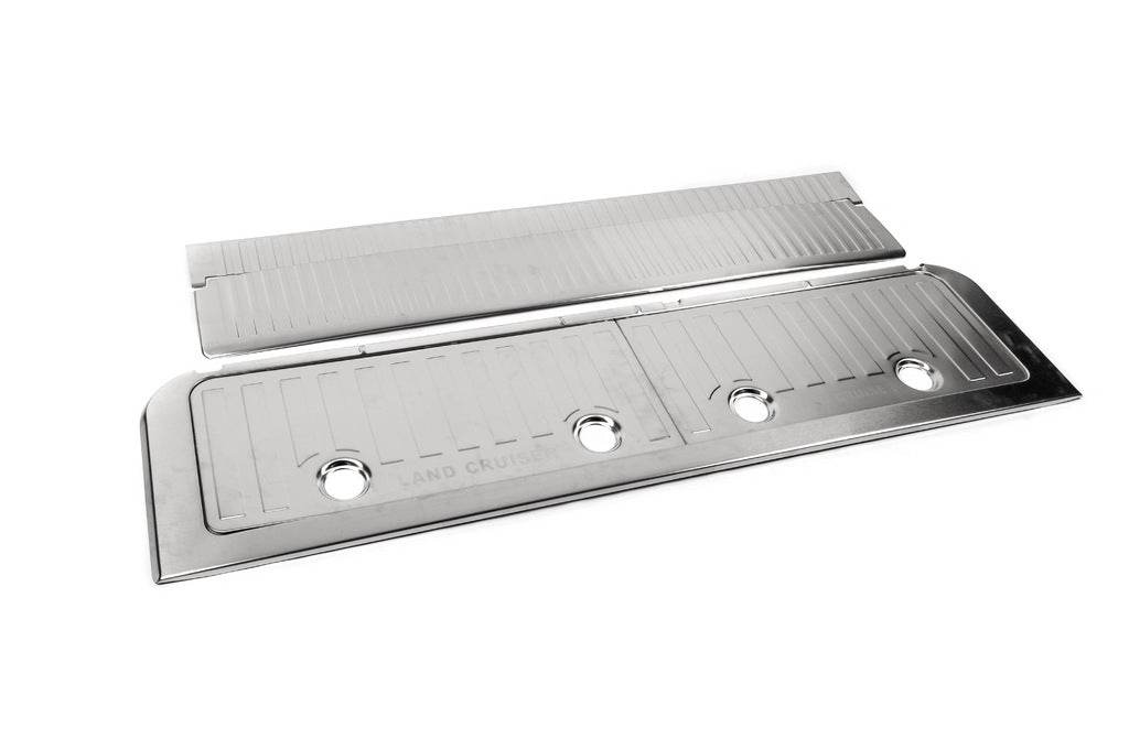 Set of inserts in the trunk (stainless steel) for Toyota Land Cruiser 200 - Reelken Auto