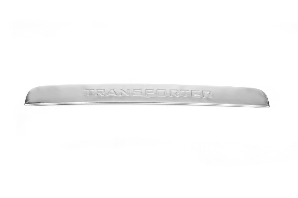 Chrome trim above license plate for tailgate (with lettering, stainless steel) for Volkswagen T5 Transporter 2003-2010 - image 2