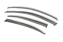Window Deflectors with Chrome Trim Niken Luxury (USA, 4 pcs) for Volkswagen Jetta 2011-2018 - image 2
