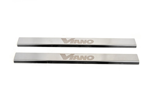 Door Sill Covers VIP-Style (2 pcs, Stainless Steel) for Mercedes Viano 2004-2014 - image 2