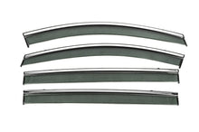 Window Deflectors with Chrome Trim Niken Luxury (4 pcs) for Volkswagen Sharan 2010-2023 - image 1
