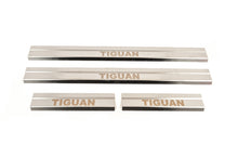 Carmos Door Sill Protectors (4 pcs, Stainless Steel) for Volkswagen Tiguan 2007-2016 - image 1