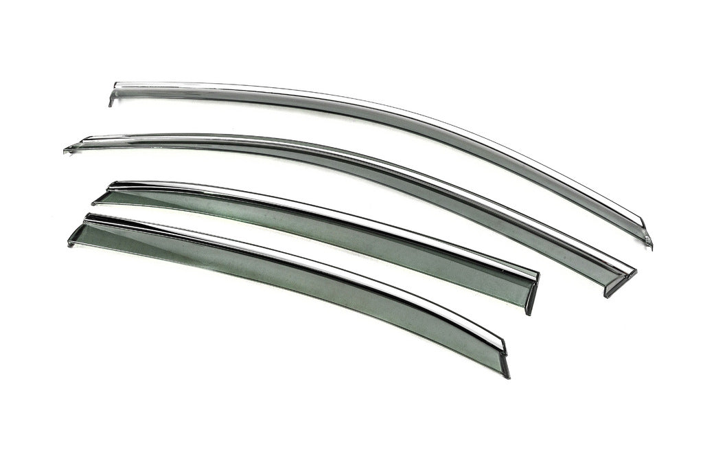 Window Deflectors with Chrome Trim Niken Luxury (USA, 4 pcs) for Volkswagen Passat B7 2012-2015 - image 6