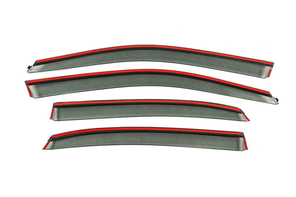 Window Deflectors with Chrome Trim Niken Luxury (USA, 4 pcs) for Volkswagen Passat B7 2012-2015 - image 7