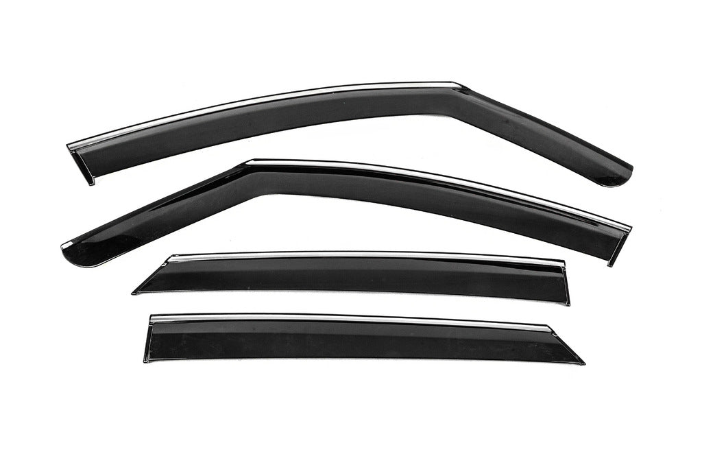 Window Deflectors with Chrome Trim Niken Luxury (4 pcs) for Volkswagen ID.3 2019- - image 2