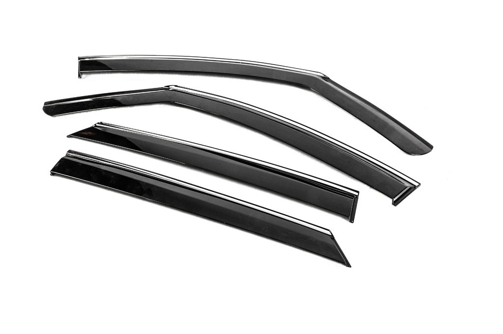 Window Deflectors with Chrome Trim Niken Luxury (4 pcs) for Volkswagen ID.3 2019- - image 3