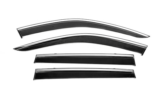 Window Deflectors with Chrome Trim Niken Luxury (4 pcs) for Volvo XC90 2015- - image 1