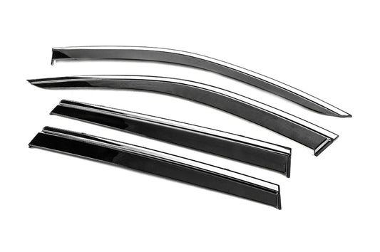 Window Deflectors with Chrome Trim Niken Luxury (4 pcs) for Volvo XC90 2015- - image 2