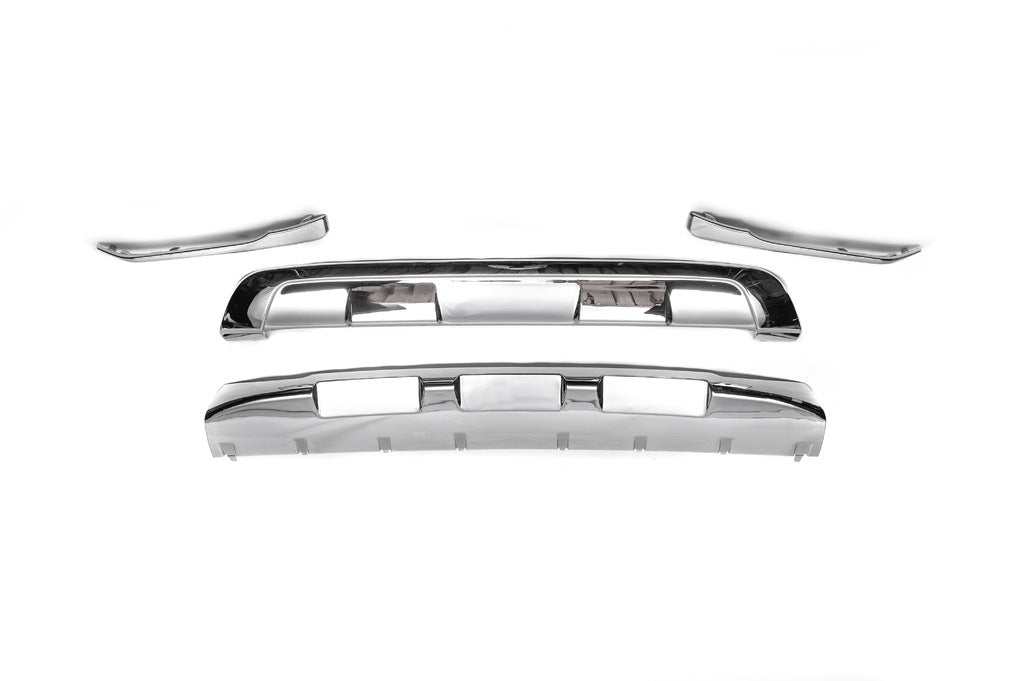 Front and Rear Bumper Extensions (2 pcs) for BMW X1 F48 2015-2022 - image 4