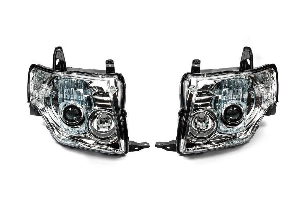 OEM headlights (2 pcs) for Mitsubishi Pajero Wagon IV - Reelken Auto