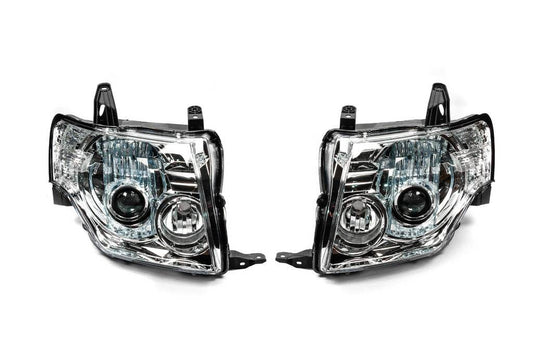 OEM headlights (2 pcs) for Mitsubishi Pajero Wagon IV - Reelken Auto