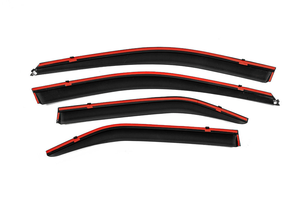 Window Deflectors with Chrome Trim Niken Luxury (2011-2018 EU / 2011-2014 USA, 4 pcs) for Toyota Camry 2011-2018 - image 3