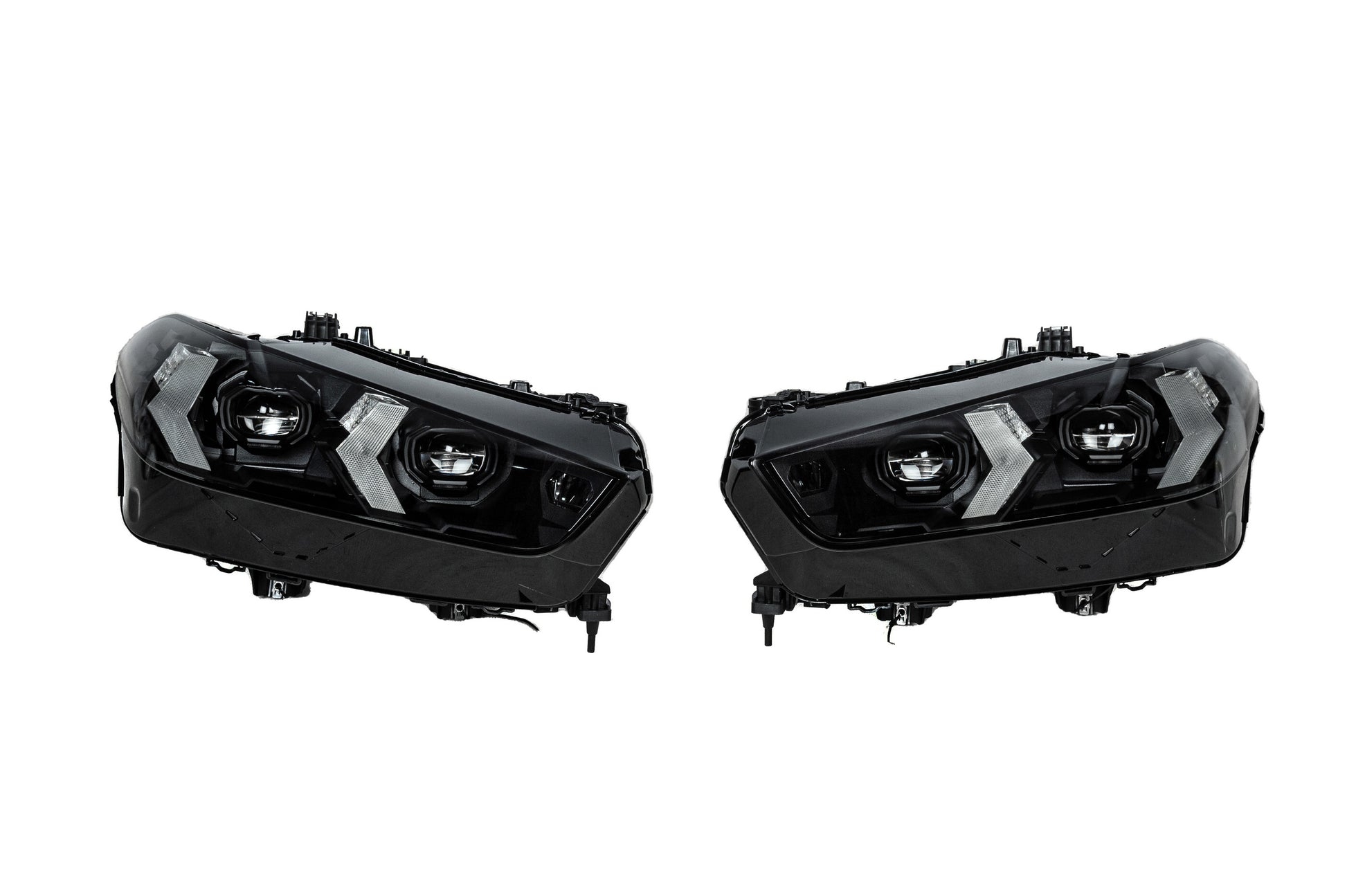 Front Headlights Facelift Black Shadow Line (bumper replacement required) for BMW X5 G05 2019- - image 1