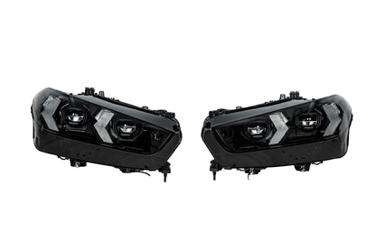 Front Headlights Facelift Black Shadow Line (bumper replacement required) for BMW X5 G05 2019–2026 - image 1