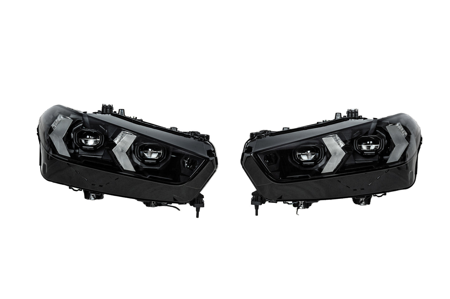 Front Headlights Facelift Black Shadow Line (bumper replacement required) for BMW X5 G05 2019- - image 1