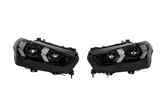Front Headlights Facelift Black Shadow Line (bumper replacement required) for BMW X5 G05 2019- - image 1