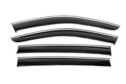 Window Deflectors with Chrome Trim Niken Luxury (4 pcs) for Volkswagen ID.6 2021- - image 2