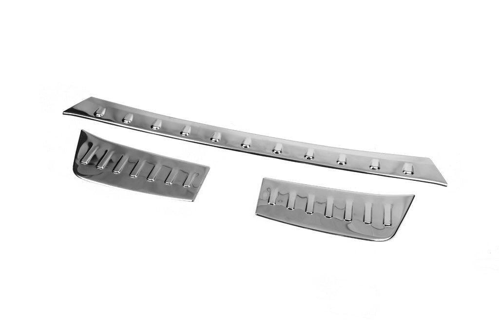 Rear bumper protector trim (3pcs, stainless steel) for Opel Grandland X 2017- - image 3