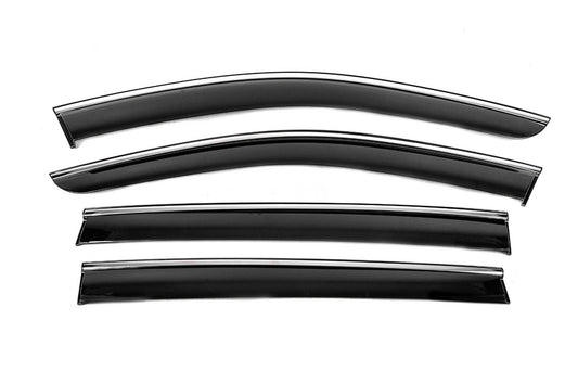 Window Deflectors with Chrome Trim Niken Luxury (4 pcs) for Volkswagen ID.6 2021- - image 2