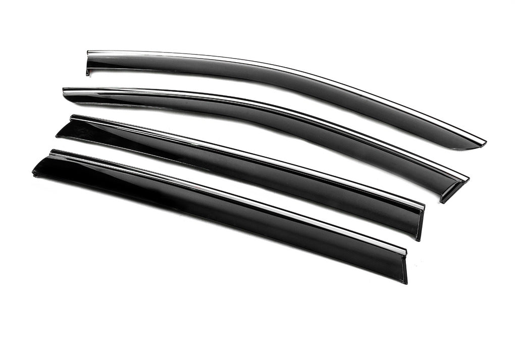 Window Deflectors with Chrome Trim Niken Luxury (4 pcs) for Volkswagen ID.6 2021- - image 6
