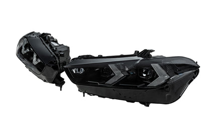 Front Headlights Facelift Black Shadow Line (bumper replacement required) for BMW X5 G05 2019- - image 3