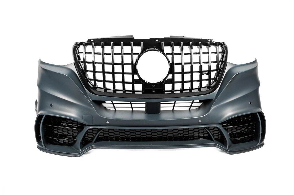 Front bumper with grille V2 (AMG) for Mercedes Sprinter W907/W910 2018↗ - Reelken Auto