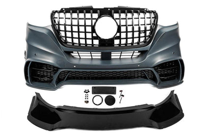 Front bumper with grille V2 (AMG) for Mercedes Sprinter W907/W910 2018↗ - Reelken Auto