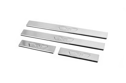 Carmos V2 Stainless Steel Door Sill Protectors (4 pcs) for Peugeot 301 2012- - image 1